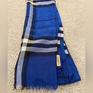 Burberry Lightweight Metallic Scarf
